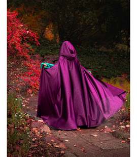 FANTASY RAINDROP - fantasy wide circle hooded flattering cloak