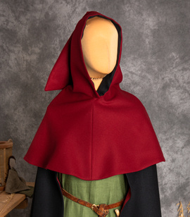 Bocksten woollen hood with linen lining