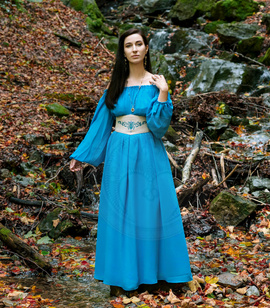 WINIFRED - Fantasy fairy costume of two dresses in chiffon and cotton