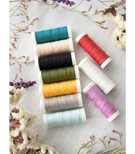 100% thin linen thread spools, 70 meters