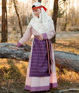 5-piece Early medieval Pskov Slavic woman costume
